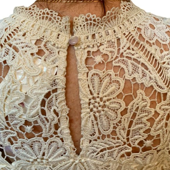 New Adiva Crochet Lace Tank Top - Picture 5 of 8